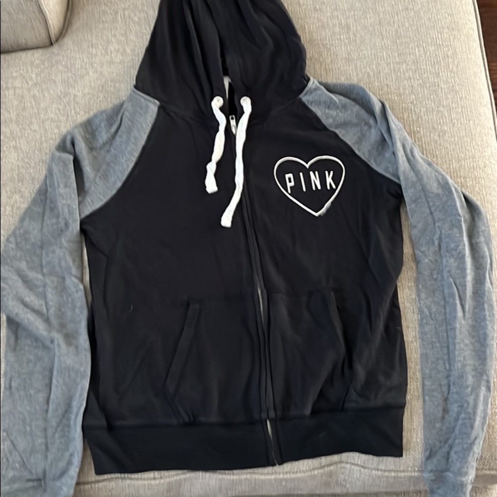 Victoria’s Secret Black Zip Up Hoodie